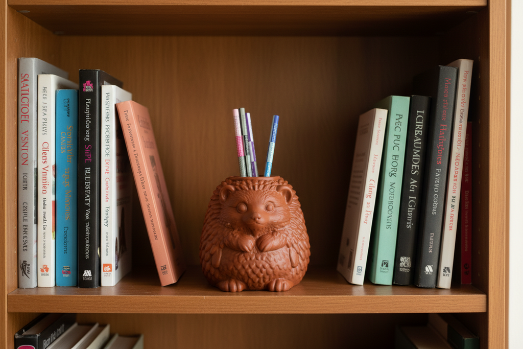 Racoon pen holder