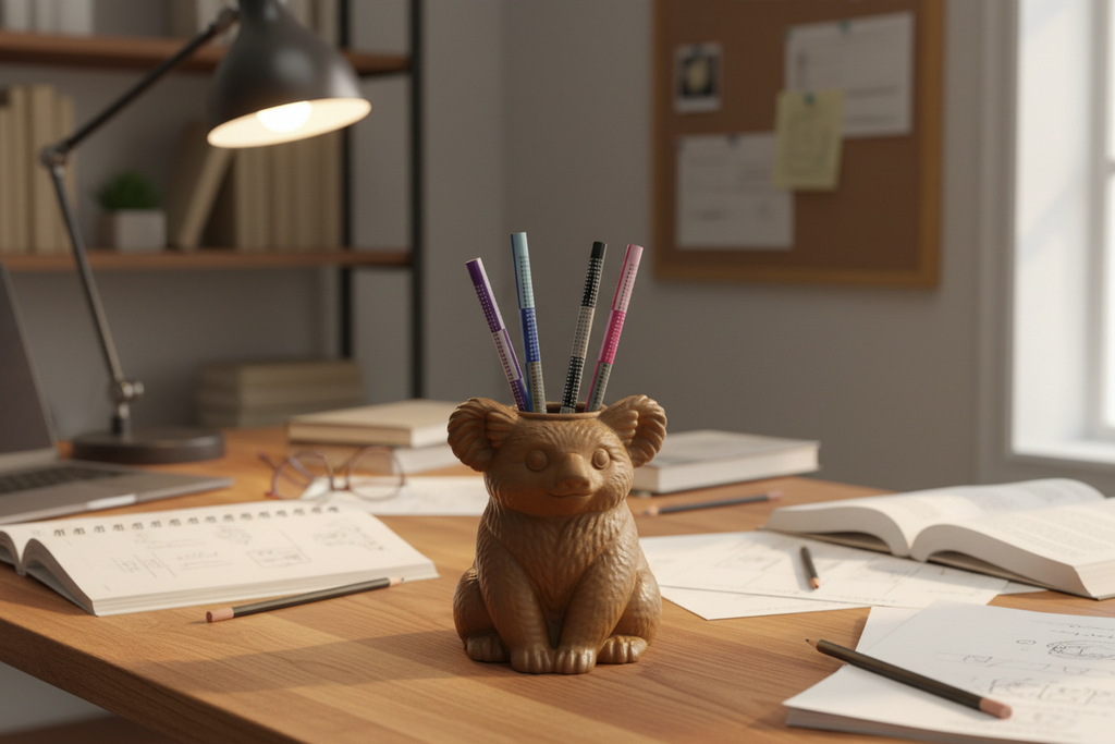 Koala pen holder
